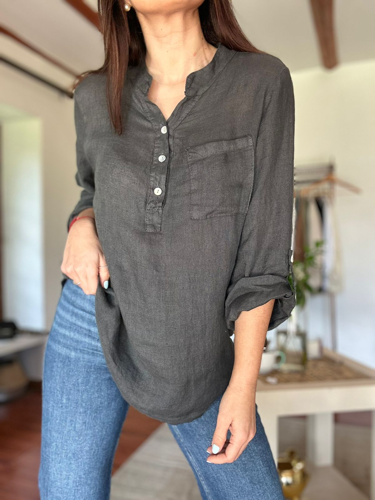 Lisbon Graphite Shirt