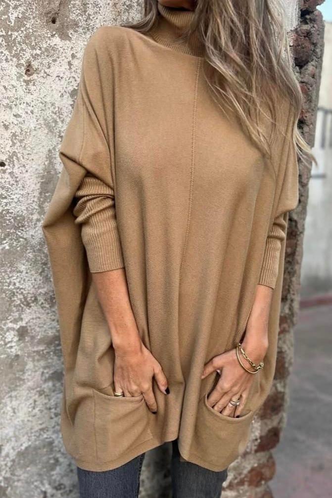 Casual Wide Collar Sweater