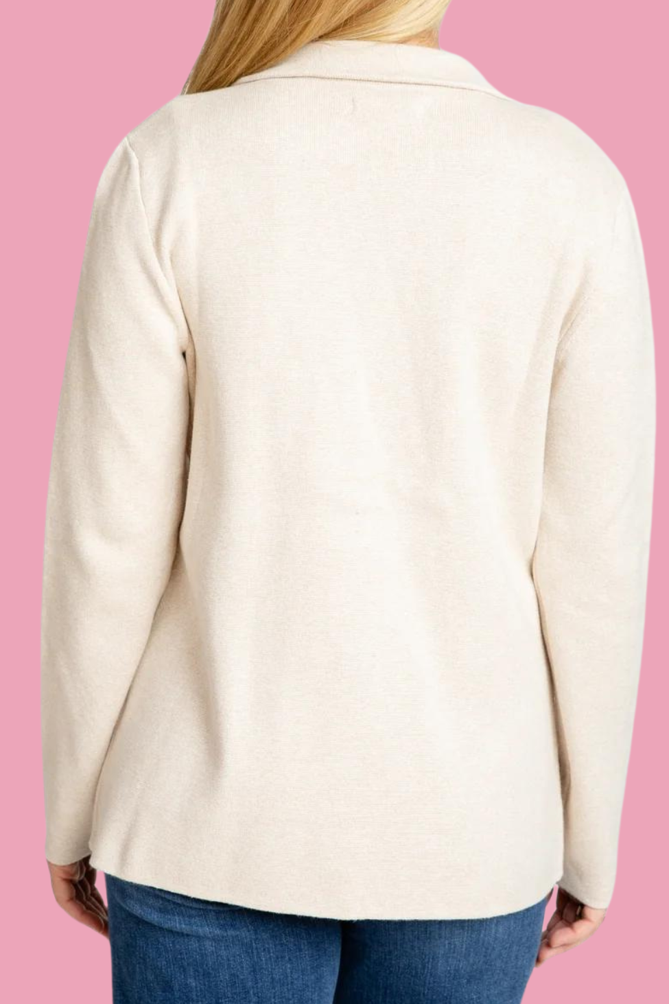 Solid Color Knitted Jacket