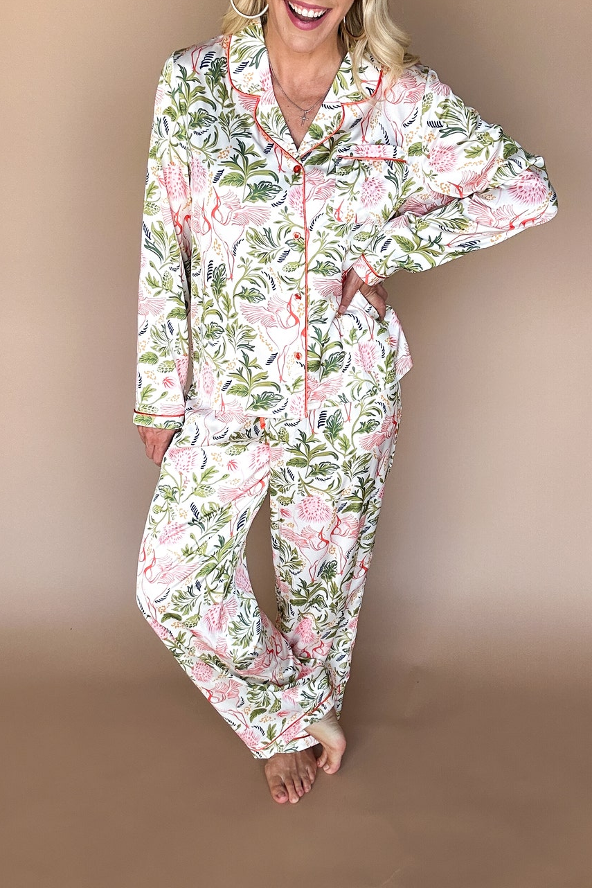 Dreamy Floral Print Pajamas Set