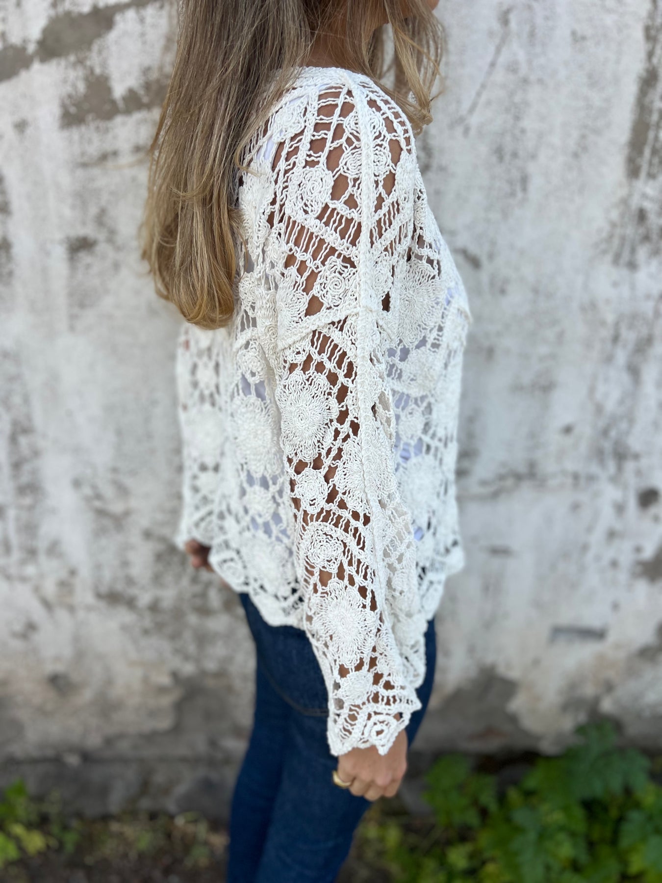 Knitted Lace Sweater
