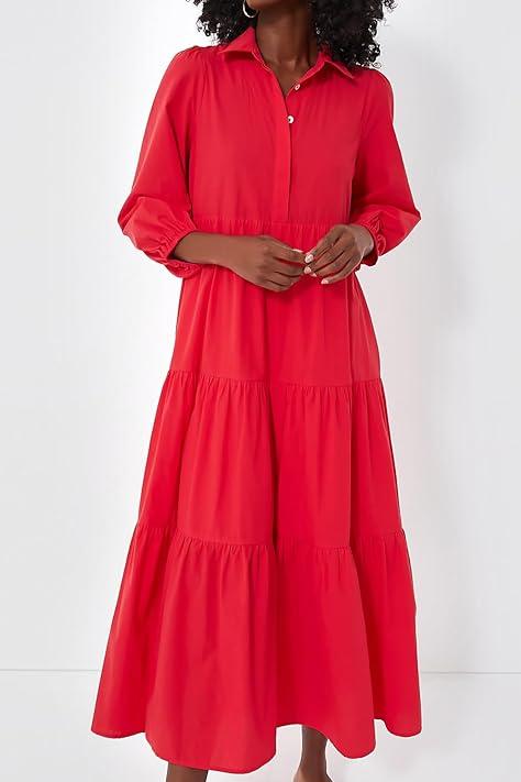 Casual Pleated Flowy Maxi Dress