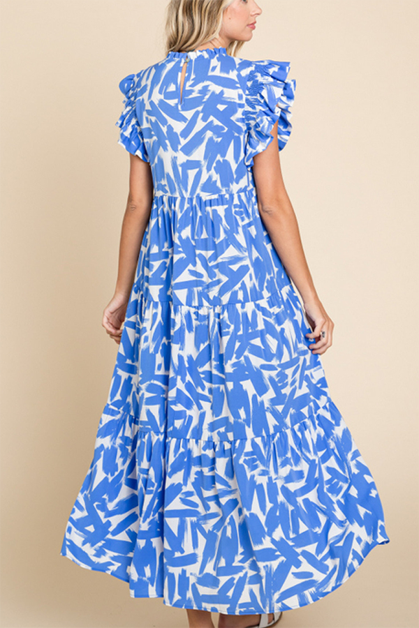 Claudia Print Midi Dress