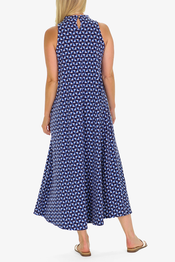 Key-Hole Back Flattering Midi Dress