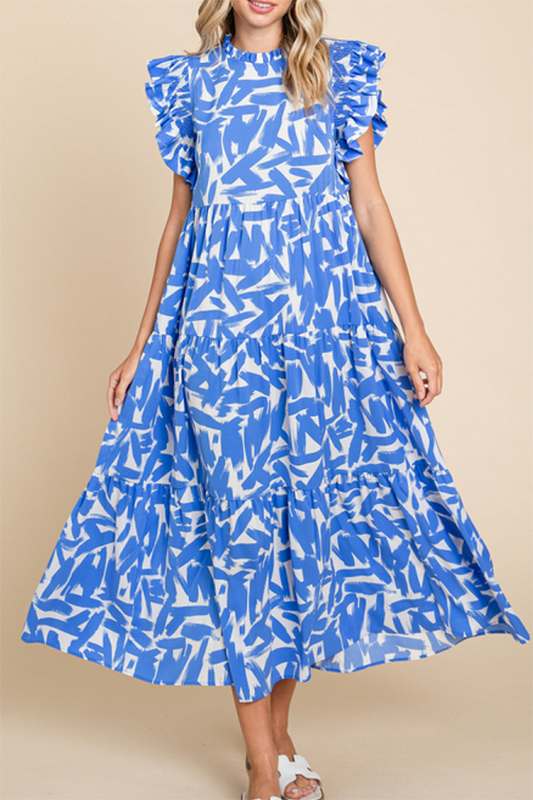 Claudia Print Midi Dress