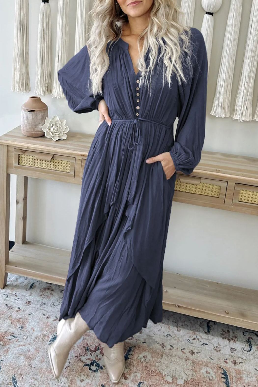 Fallen Leaves Maxi Dress