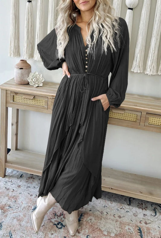 Fallen Leaves Maxi Dress